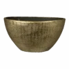 Bloempot Kos Ovaal - L30 X B13 X H17cm - Goud