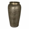 Bloempot Marrakesh Hoog - D18 X H35cm - Zilver Goud