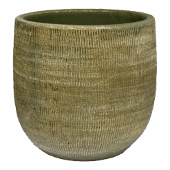 Bloempot Miami - D39 X H36cm - Groen Cement