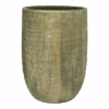 Bloempot Miami Hoog - D29 X H50cm - Groen Cement
