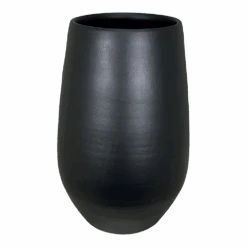 Bloempot Petra Hoog - D23 X H35cm - Mat Zwart
