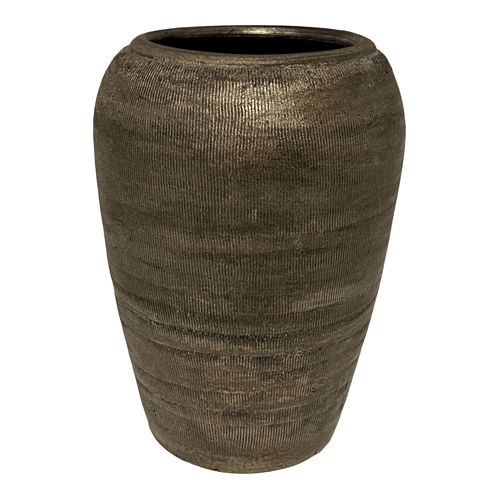 Bloempot Phoenix Hoog - D27 X H45cm - Zilver