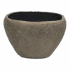 Bloempot Shanon Ovaal - L28 X B16 X H21cm - Earth Groen