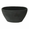 Bloempot Shanon Ovaal - L28 X B18 X H14cm - Mat Zwart