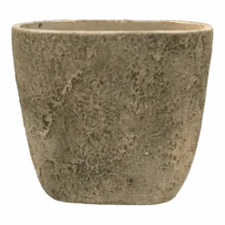 Bloempot Shanon Ovaal - L38 X B16 X H38cm - Earth Groen