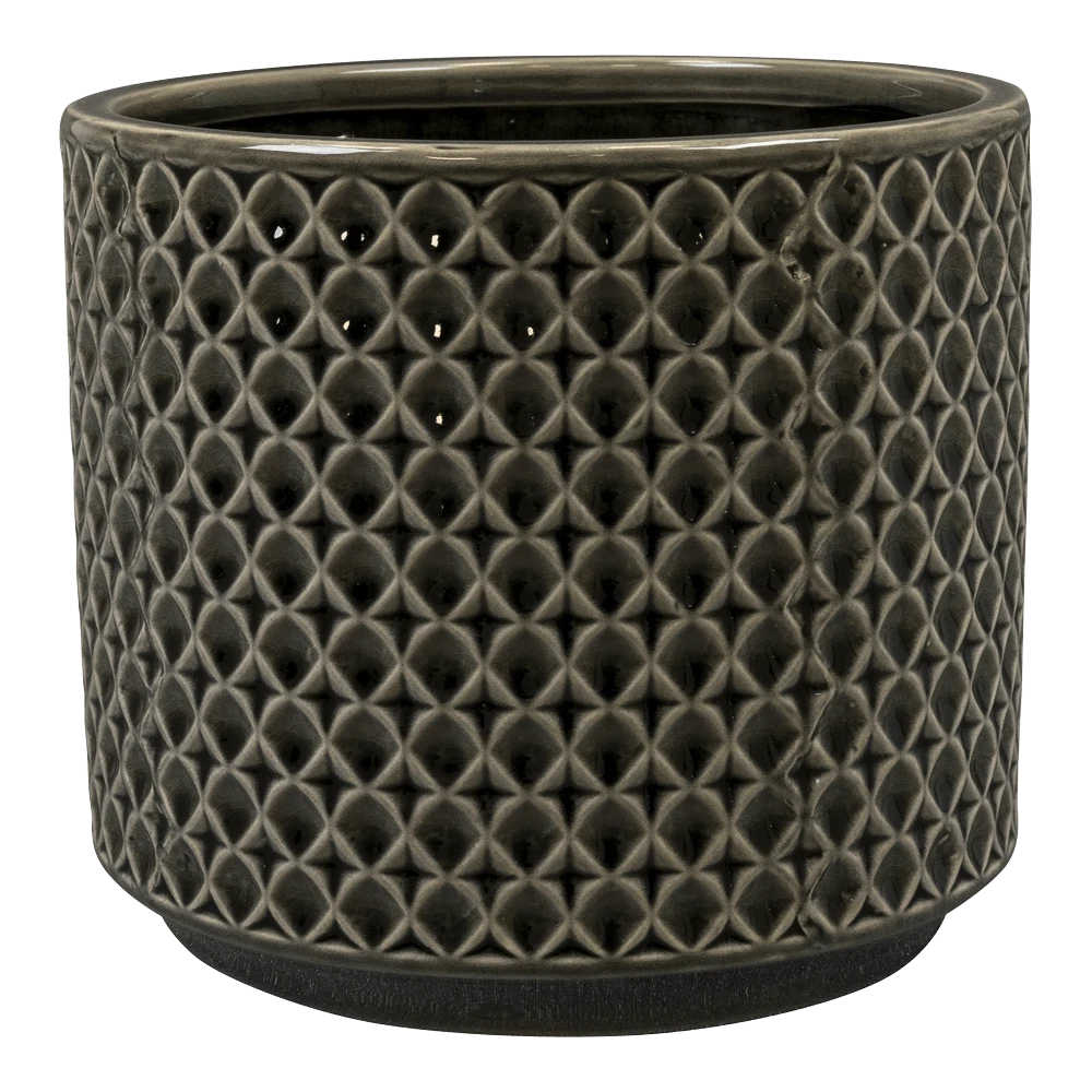 Bloempot Thies - D19 X H17cm - Antraciet