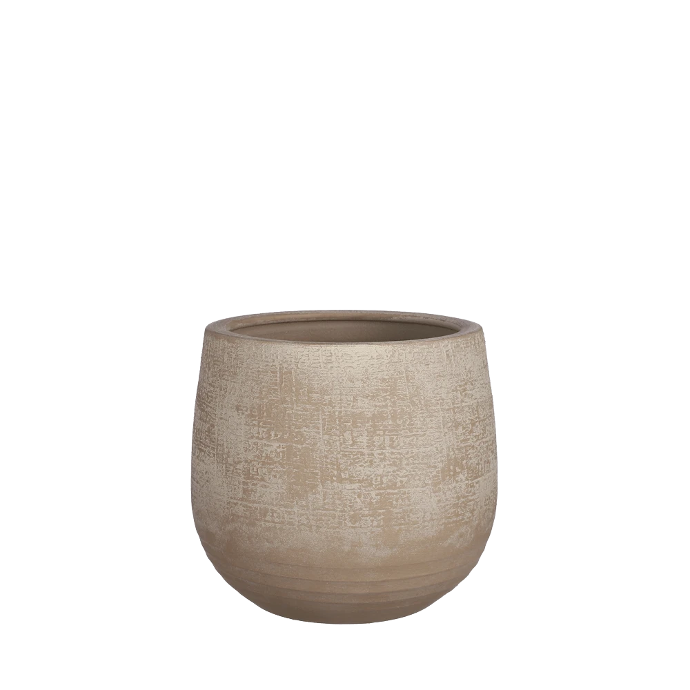 Bloempot Victor - H16 X D19cm - Beige