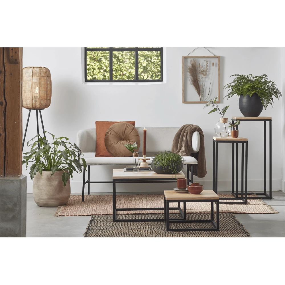 Bloempot Victor - H45 X D49cm - Donker Bruin - Afbeelding 2