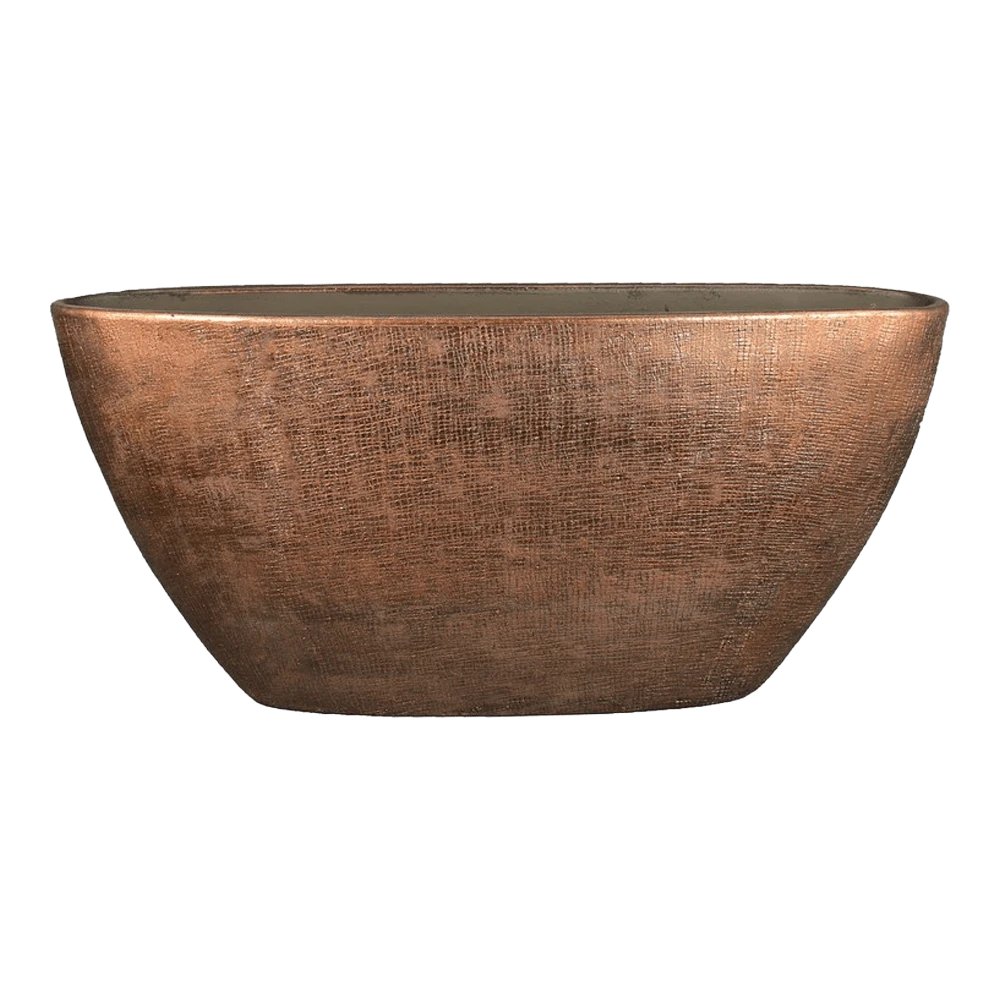 Bloempot Mira Ovaal - L73 X B17 X H36cm - Koper