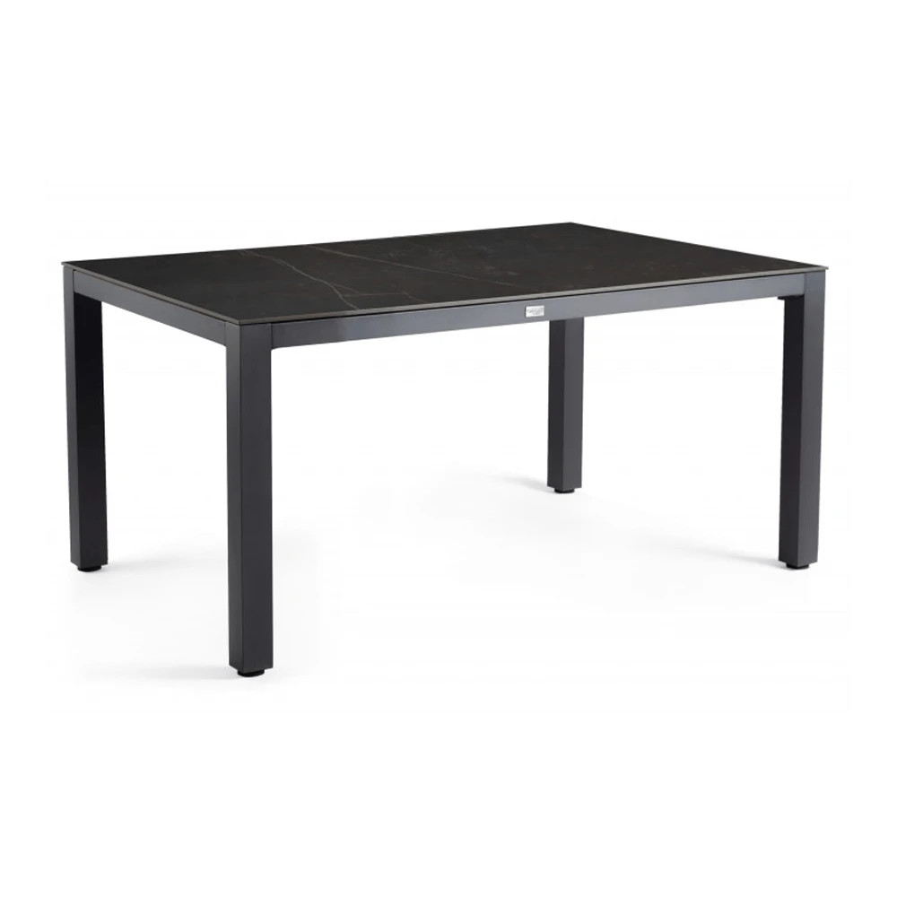 Briga Dining Tafel Dekton Top Kelya - 180 X 100 Cm - Charcoal Frame