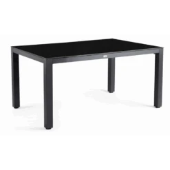 Briga Dining Tafel Trespa Top Graphite - 180 X 100 Cm - Charcoal Frame