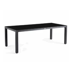 Briga Dining Tafel Trespa Top Graphite - 240 X 100 Cm - Charcoal Frame