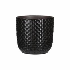 Bloempot Daan - D19 X H17.5cm - Zwart