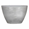 Bloempot Lester Ovaal - L40 X B20 X H27cm - Lichtgrijs