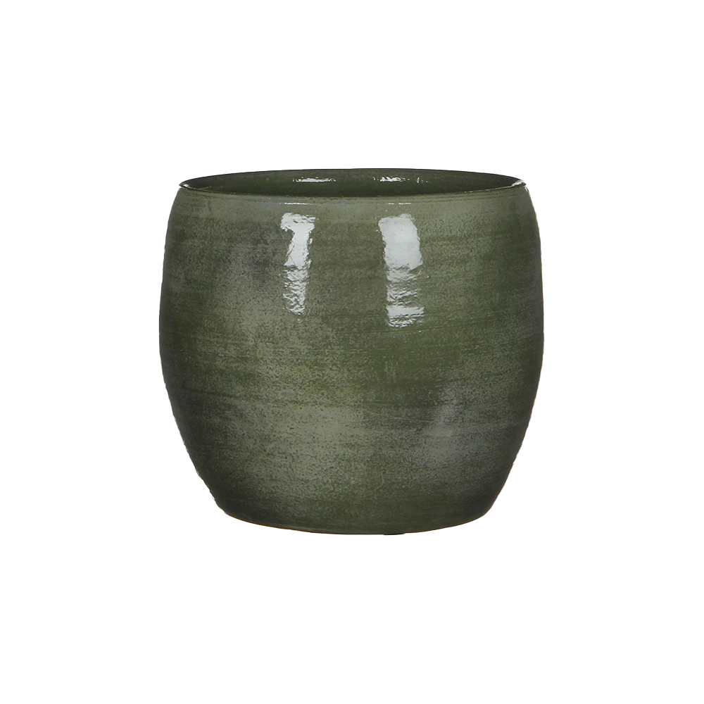 Bloempot Lester - D20 X H18cm - Groen