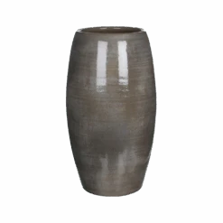 Bloempot Lester Hoog - D30 X H50cm - Donkergrijs