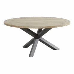 Louvre Dining Tafel Met Alu Poten - U00f8 160 Cm - Natural Teak