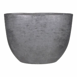 Bloempot Mira Ovaal - L50 X B20 X H36cm - Antraciet