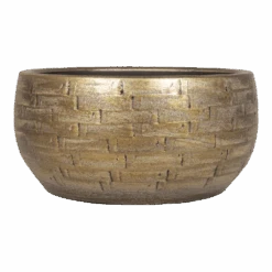 Plantenschaal Steef - D32 X H15cm - Industrieel Goud
