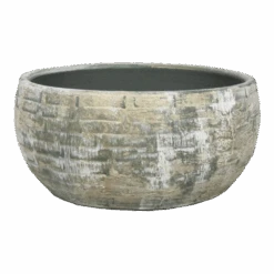 Plantenschaal Steef - D34 X H15cm - Creme Groen