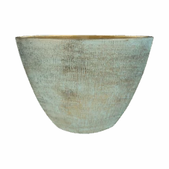 Bloempot Ryan Ovaal - L46 X B18 X H35cm - Shiny Blue