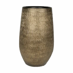 Bloempot Ryan Hoog - D18 X H30cm - Shiny Gold