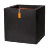 Capi Plantenbak Vierkant Urban Smooth NL - L30 X B30 X H30cm - Zwart