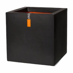 Capi Plantenbak Vierkant Urban Smooth NL - L40 X B40 X H40cm - Zwart