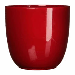 Bloempot Tusca - D39 X H34.5cm - Donkerrood
