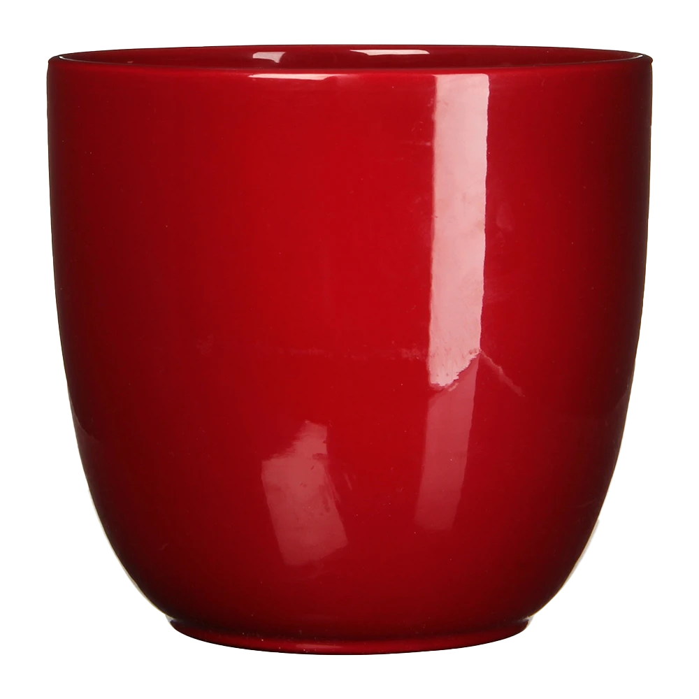 Bloempot Tusca - D39 X H34.5cm - Donkerrood