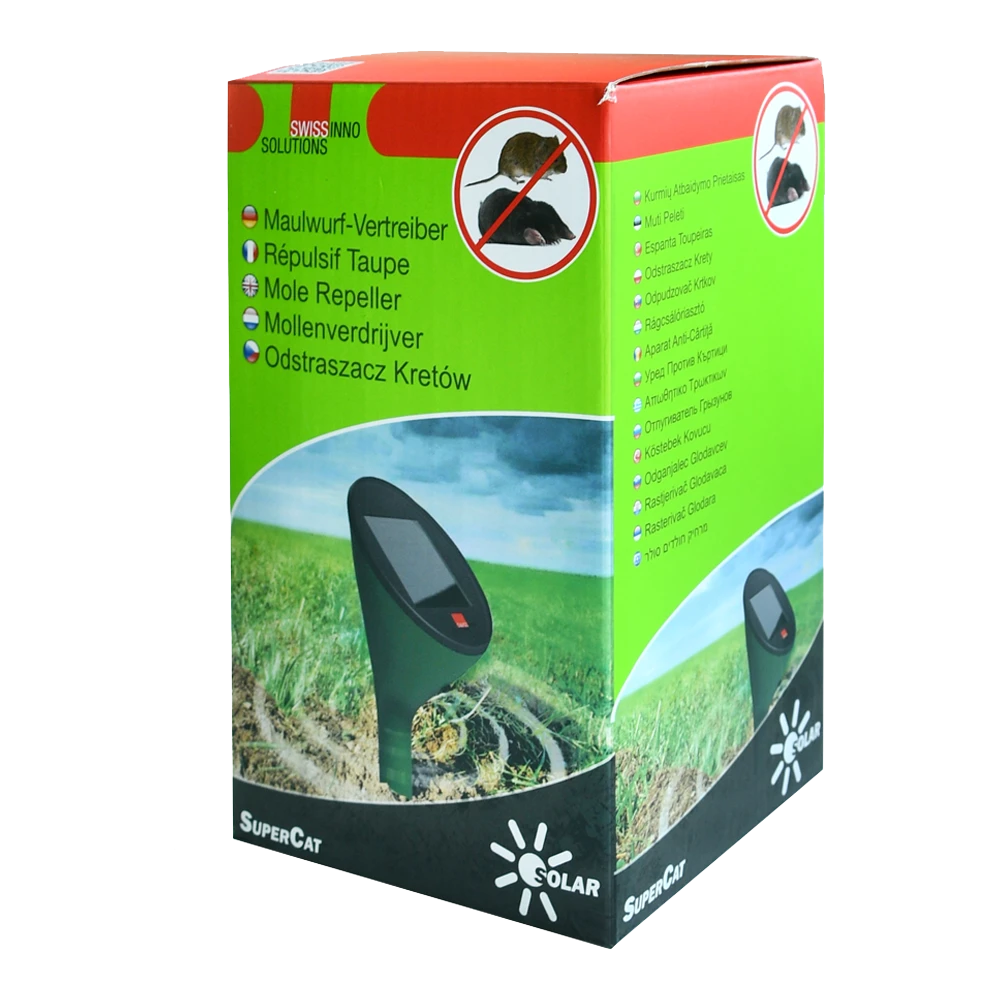 Ultrasoon Mollenverdrijver SuperCat Solar - Insecten En Ongedierte