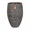 Capi Bloempot Hoog Nature Elegant Deluxe Rib NL - D38 X H58cm - Antraciet