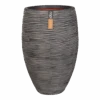 Capi Bloempot Hoog Nature Elegant Deluxe Rib NL - D56 X H84cm - Antraciet
