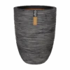 Capi Bloempot Nature Elegant Rib NL - D46 X H58cm - Antraciet