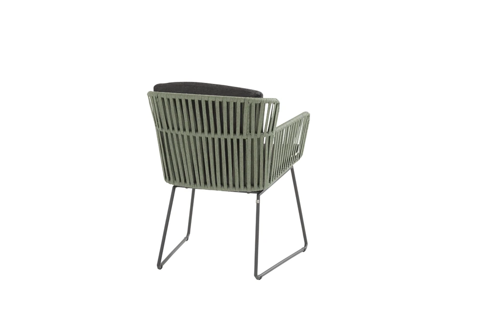 Vitali Dining Stoel - Groen - Incl. Kussens - Afbeelding 3