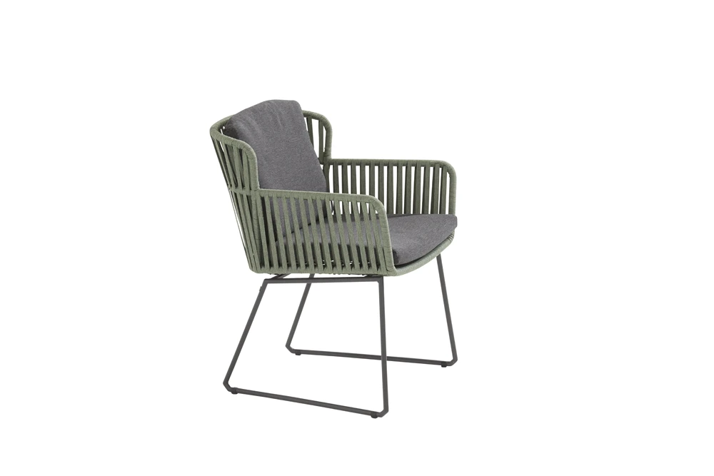 Vitali Dining Stoel - Groen - Incl. Kussens - Afbeelding 4